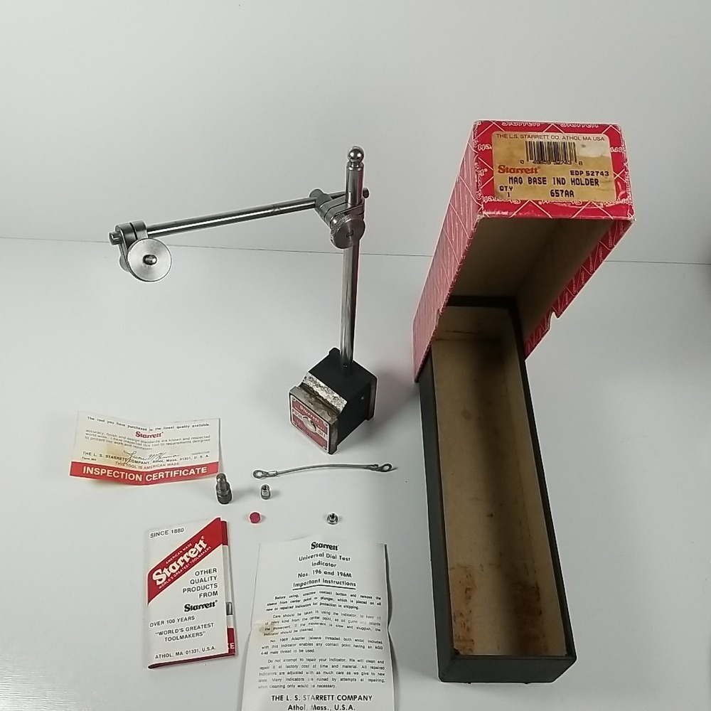 Starrett No. 657AA magnetic base - Made in the U.S.A.